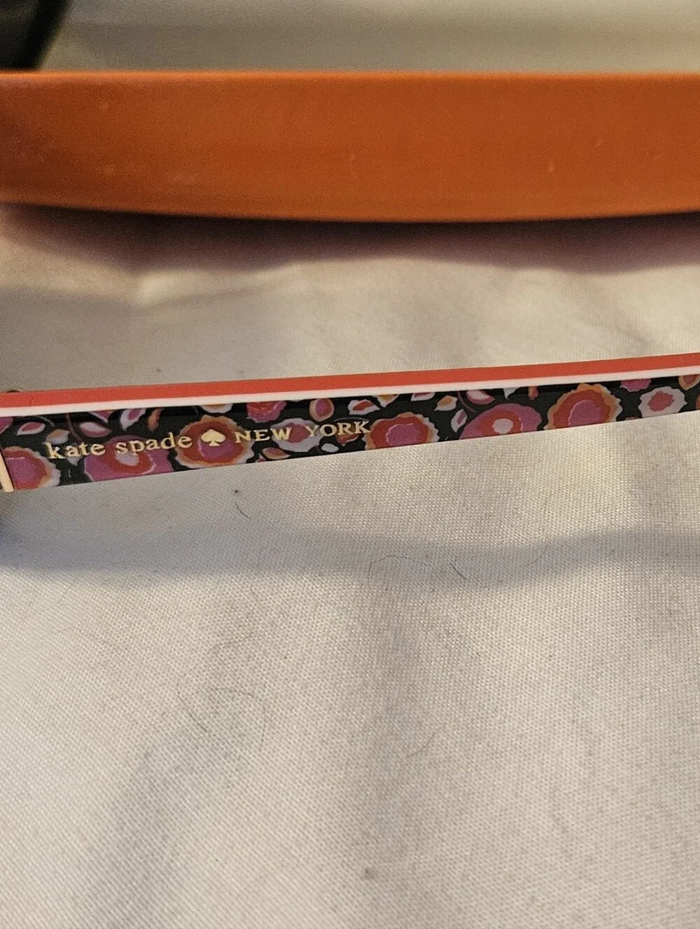 Kate Spade Sunglasses Josephina/P/S X09P RA Black/Flower 58mm With Leather Case